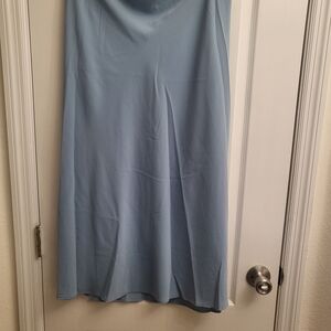 Time‎ and Tru Light Blue Midi Skirt